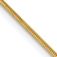 14K Yellow Gold 30" Diamond-Cut Snake Chain with Lobster Clasp by Oro Pregiato