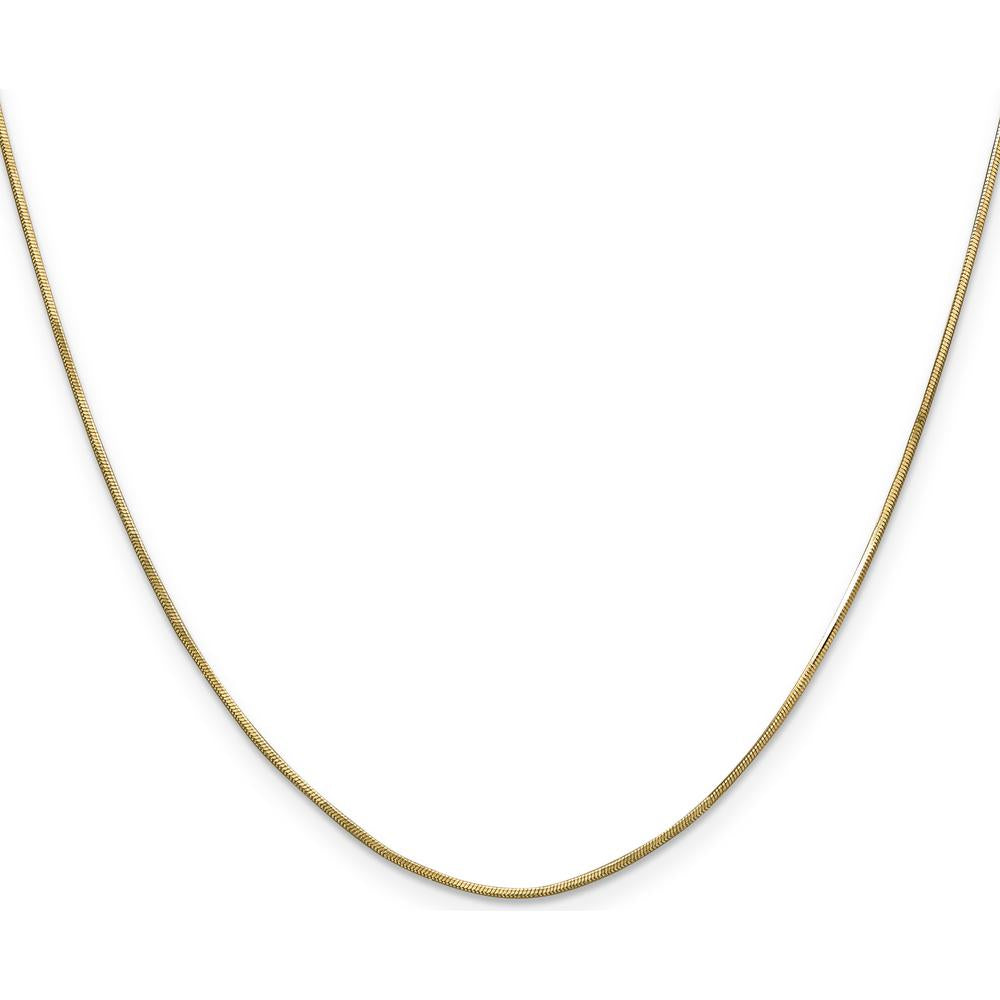 14K Yellow Gold 30" Diamond-Cut Snake Chain with Lobster Clasp by Oro Pregiato
