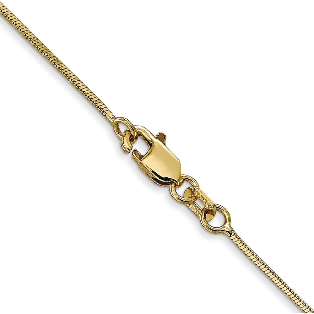 14K Yellow Gold 30" Diamond-Cut Snake Chain with Lobster Clasp by Oro Pregiato
