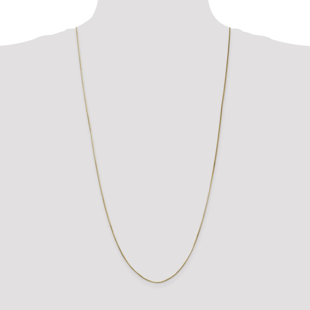14K Yellow Gold 30" Diamond-Cut Snake Chain with Lobster Clasp by Oro Pregiato
