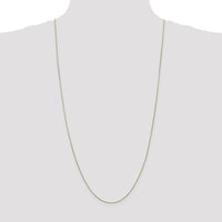 14K Yellow Gold 30" Diamond-Cut Spiga Chain Necklace with Lobster Clasp by Oro Pregiato