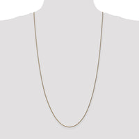 14K Yellow Gold 30" Diamond-Cut Spiga Chain with Lobster Clasp - 1.25mm Width by Oro Pregiato