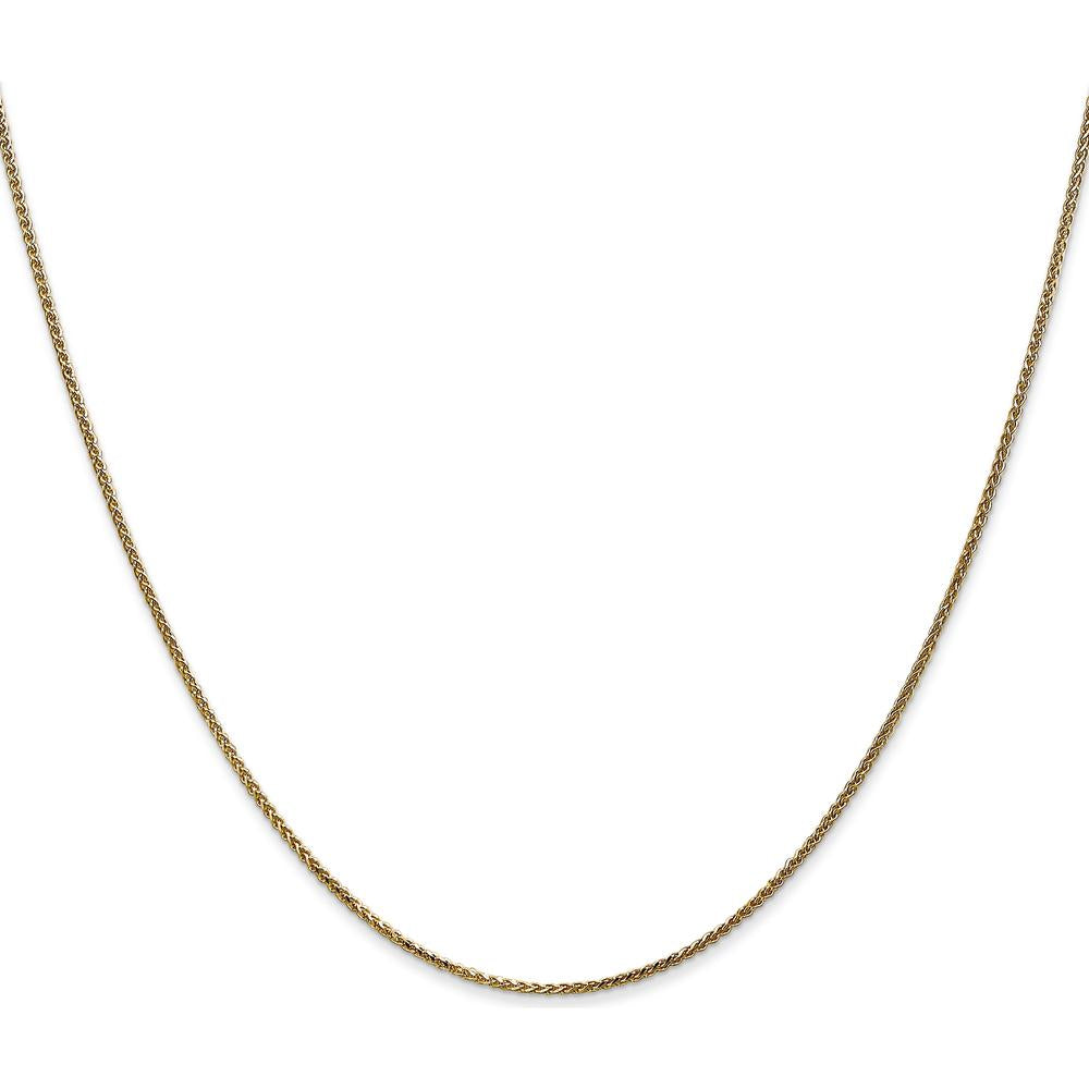 14K Yellow Gold 30" Diamond-Cut Spiga Chain with Spring Ring Clasp by Oro Pregiato