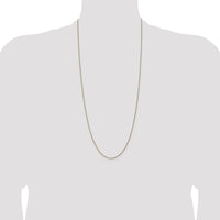 14K Yellow Gold 30" Diamond-Cut Spiga Chain with Spring Ring Clasp by Oro Pregiato