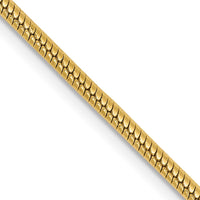 14K Yellow Gold 30-Inch 1.85mm Snake Chain with Lobster Clasp - Polished Finish by 0