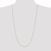 14K Yellow Gold 30" Octagonal Snake Chain Necklace with Lobster Clasp - 0.6mm Width by Oro Pregiato