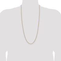 14K Yellow Gold 30" Paperclip Chain Necklace with Beveled Edges by Oro Pregiato