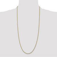 14K Yellow Gold 30" Parisian Wheat Chain Necklace - 2.25mm Solid Gold Link Design with Lobster Clasp by Oro Pregiato