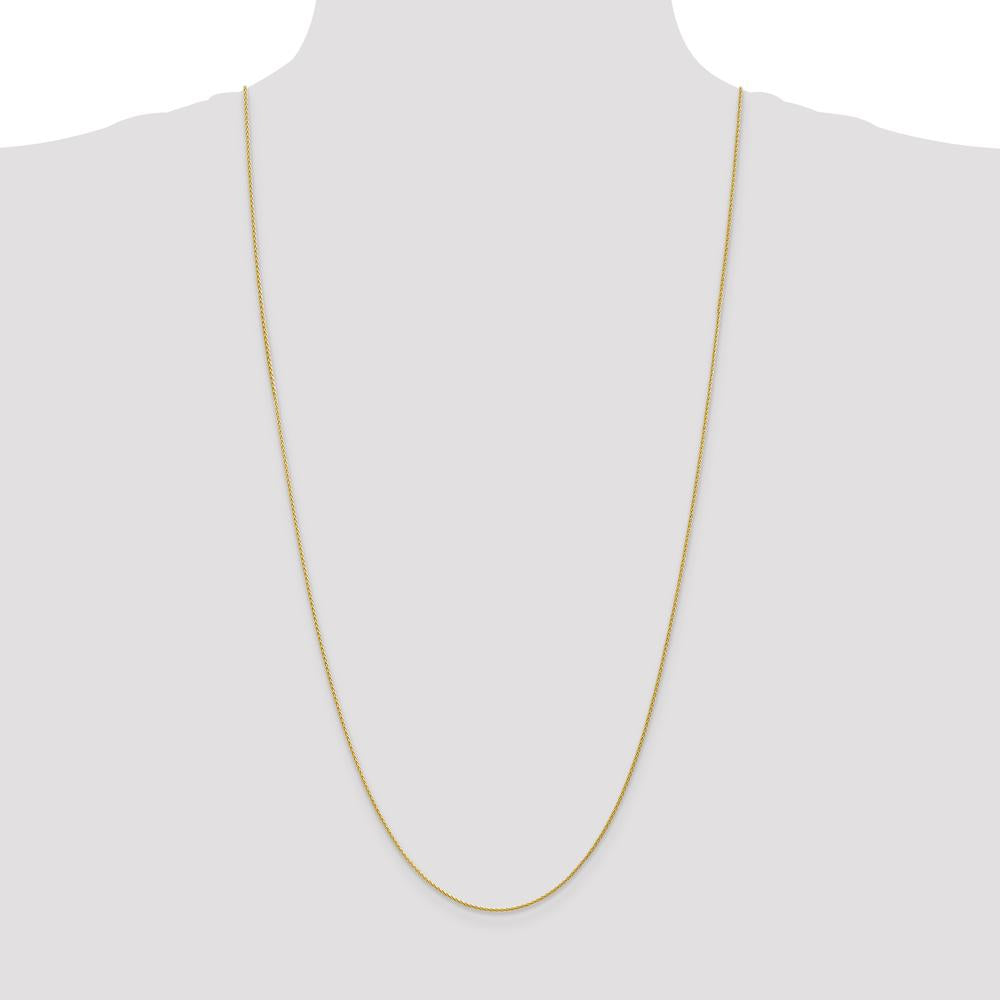 14K Yellow Gold 30" Parisian Wheat Chain Necklace with Lobster Clasp by Oro Pregiato