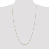 14K Yellow Gold 30" Polished Snake Chain Necklace - 0.9mm Width by 0