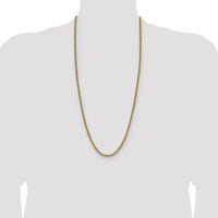 14K Yellow Gold 30" Rope Chain Necklace - 4.2mm Width