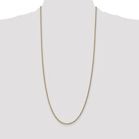 14K Yellow Gold 30" Round Open Link Cable Chain Necklace by Oro Pregiato