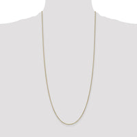 14K Yellow Gold 30" Round Open Wide Link Cable Chain with Lobster Clasp by Oro Pregiato