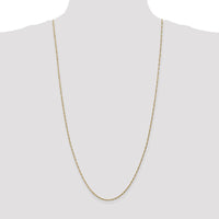 14K Yellow Gold 30" Singapore Chain with Spring Ring Clasp - 1.40mm Width by Oro Pregiato