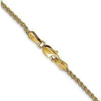 14K Yellow Gold 30" Spiga Chain Necklace - 1.7mm Width by Oro Pregiato
