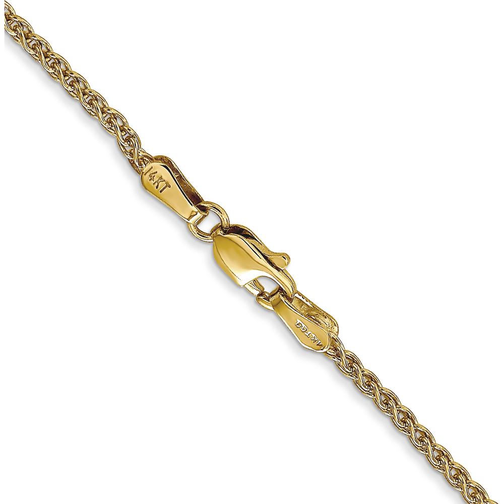 14K Yellow Gold 30" Spiga Chain Necklace - 1.7mm Width by Oro Pregiato