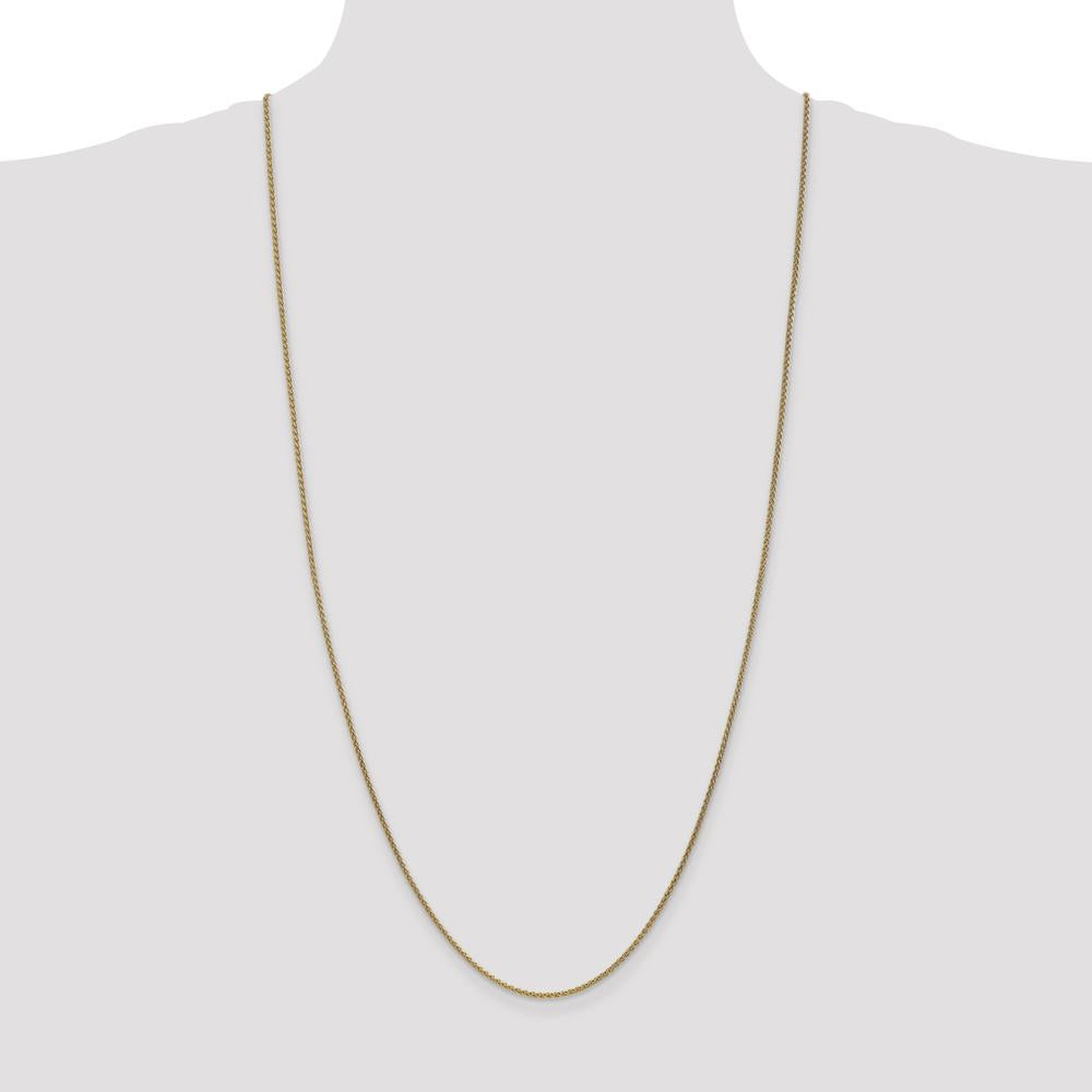 14K Yellow Gold 30" Spiga Chain Necklace - 1.7mm Width by Oro Pregiato