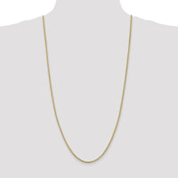 14K Yellow Gold 30" Spiga Chain Necklace with Lobster Clasp - 2.8mm Width by Oro Pregiato
