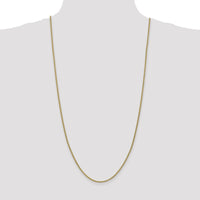 14K Yellow Gold 30" Spiga Chain Necklace with Lobster Clasp by Oro Pregiato