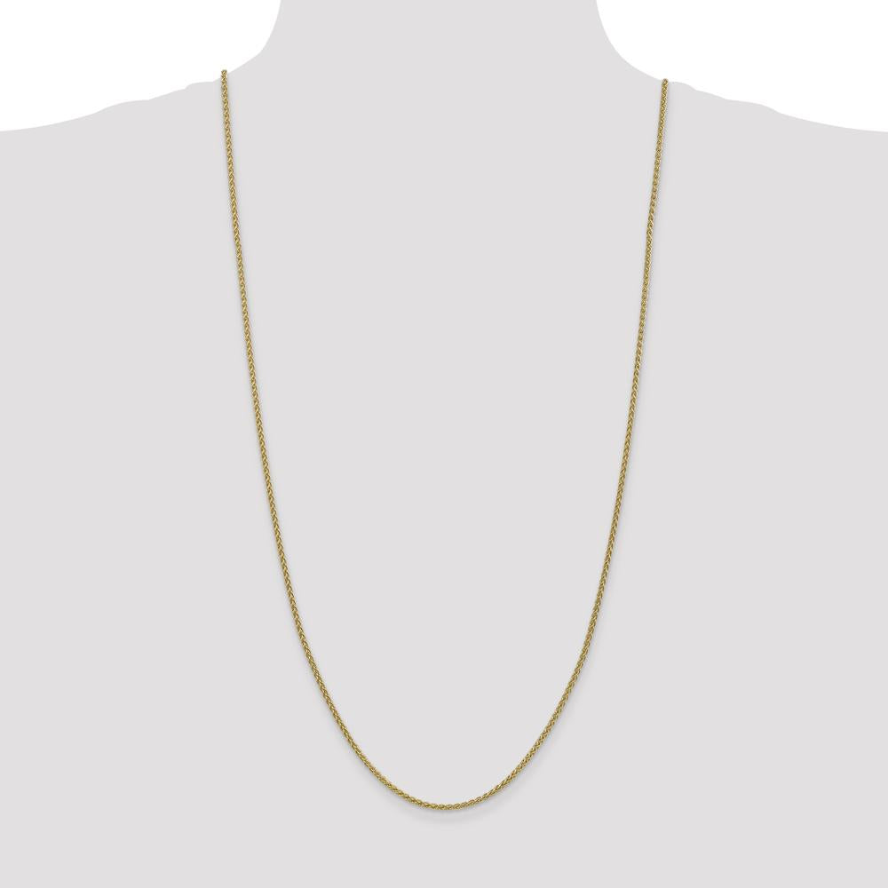 14K Yellow Gold 30" Spiga Chain Necklace with Lobster Clasp by Oro Pregiato
