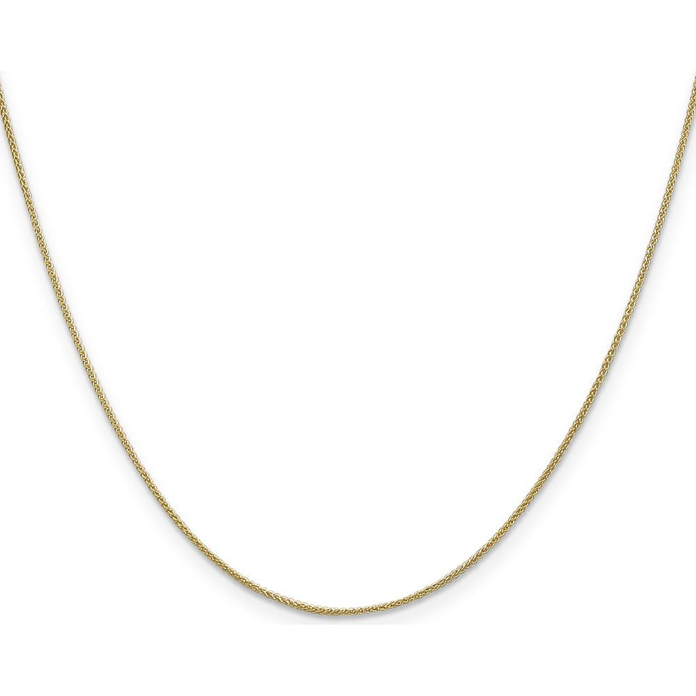 14K Yellow Gold 30" Spiga Chain Necklace with Spring Ring Clasp by Oro Pregiato