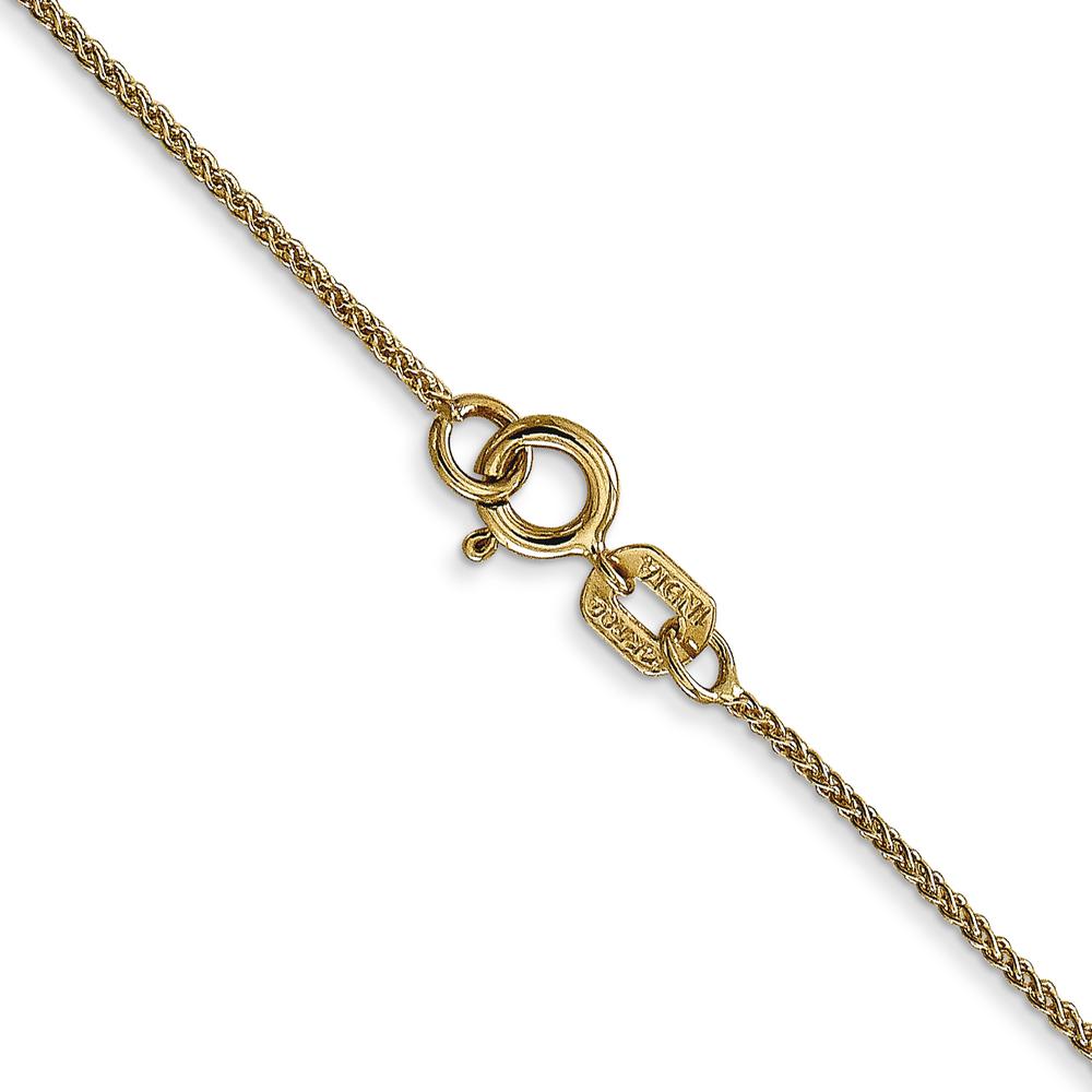 14K Yellow Gold 30" Spiga Chain Necklace with Spring Ring Clasp by Oro Pregiato