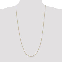 14K Yellow Gold 30" Spiga Chain Necklace with Spring Ring Clasp by Oro Pregiato