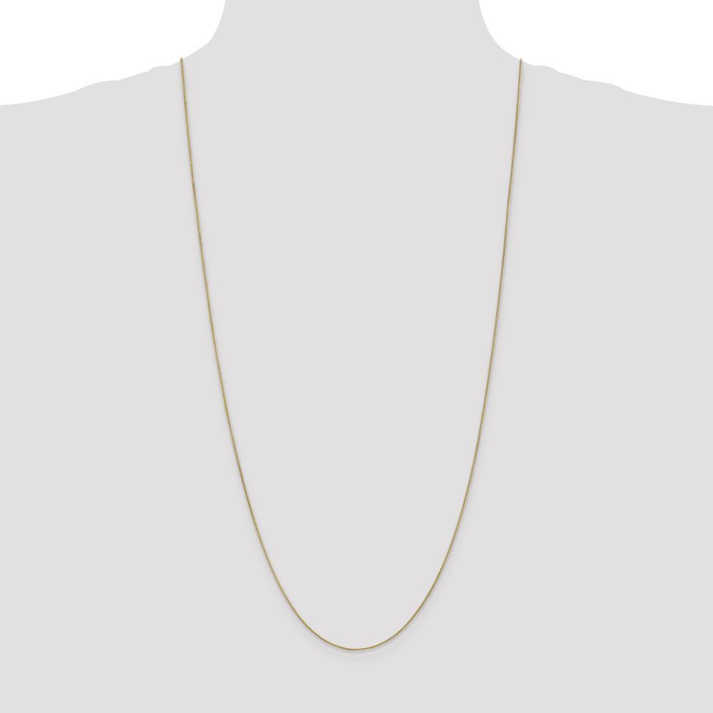 14K Yellow Gold 30" Spiga Chain Necklace with Spring Ring Clasp by Oro Pregiato