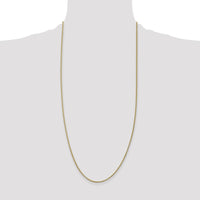 14K Yellow Gold 30" Spiga Wheat Chain Necklace - Polished Finish by Oro Pregiato