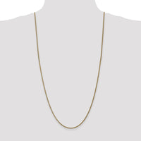 14K Yellow Gold 30" Spiga Wheat Chain with Spring Ring Clasp - 1.05mm Width by Oro Pregiato