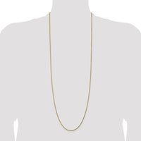 14K Yellow Gold 36" Diamond-Cut Rope Chain with Lobster Clasp - 1.75mm Width