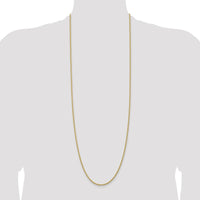 14K Yellow Gold 36" Rope Chain Necklace with Polished Finish - 2.25mm Width