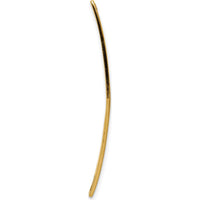 14K Yellow Gold 36x9mm Centered Red Epoxy Enameled Soft Diamond Shape Medical ID Plate by Oro Pregiato