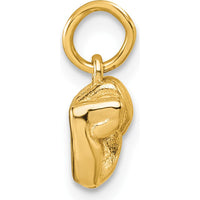 14K Yellow Gold 3D American Sign Language Fingerspelling 'M' Pendant - Symbol of Communication by Oro Pregiato