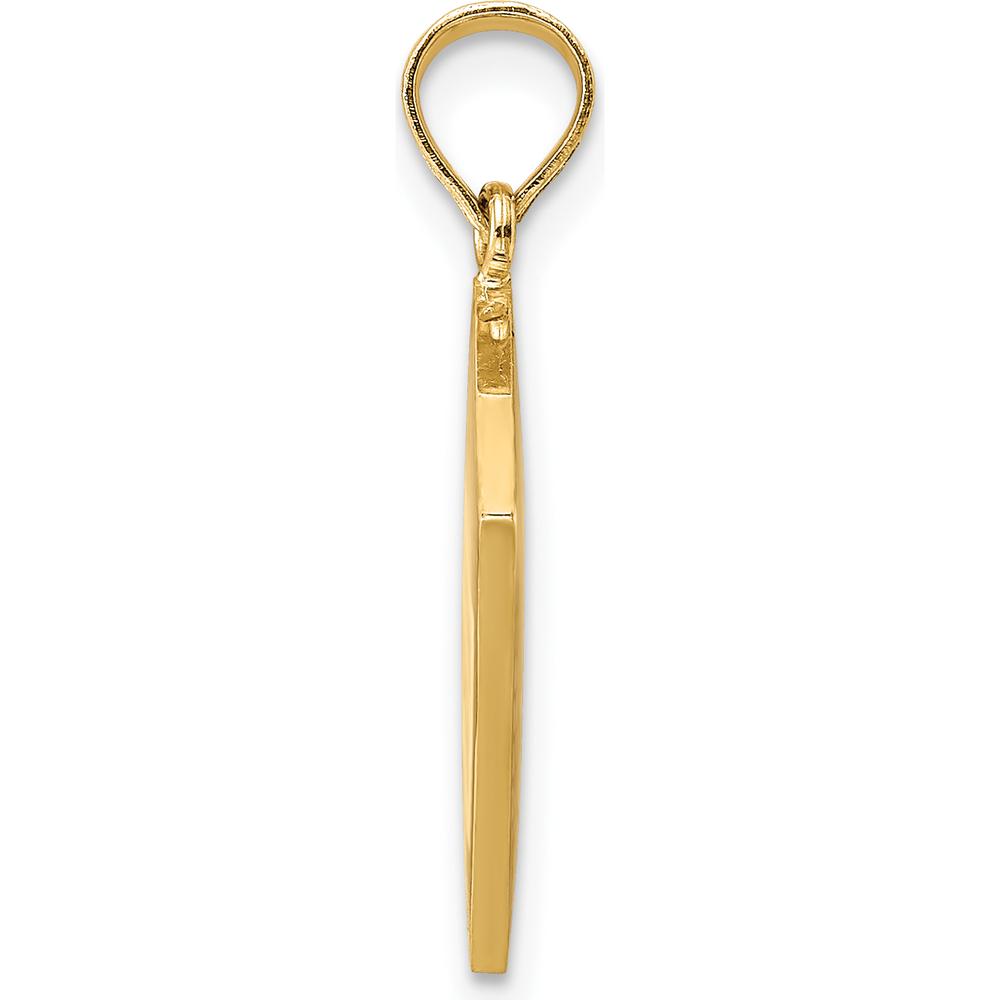 14K Yellow Gold 3D Enameled Cook Book Charm with Red and White Accents by Oro Pregiato