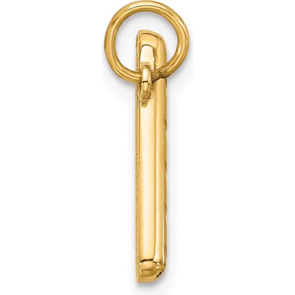 14K Yellow Gold 3D Fancy Breadstick Charm - Polished Finish by Oro Pregiato
