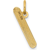 14K Yellow Gold 3D Fancy Breadstick Charm - Polished Finish by Oro Pregiato