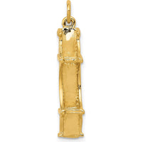 14K Yellow Gold 3D Golden Gate Bridge Charm - Polished Finish