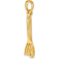 14K Yellow Gold 3D Moveable Spoon and Spatula Charm by Oro Pregiato