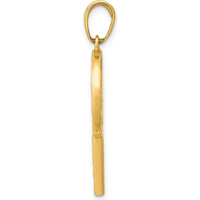 14K Yellow Gold 3D Multi-color Enamel Lollipop Pendant - Bold and Whimsical Design by Oro Pregiato