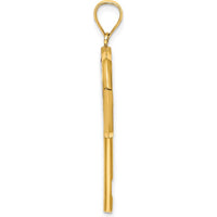 14K Yellow Gold 3D Multi-Color Enameled Lollipop Charm - Playful and Colorful Design by Oro Pregiato