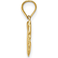 14K Yellow Gold 3D Polished Kitten with Ball Charm - 15.1mm Length, 13mm Width by Oro Pregiato