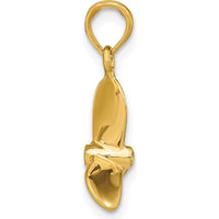 14K Yellow Gold 3D Propeller Charm Pendant - Aviation Inspired Design by Oro Pregiato