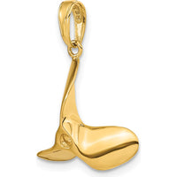 14K Yellow Gold 3D Propeller Pendant - Solid Gold Charm by Oro Pregiato
