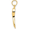 14K Yellow Gold 3D Scuba Flipper Pendant by Oro Pregiato