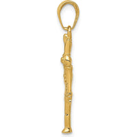14K Yellow Gold 3D Toy Soldier Pendant - Playful Solid Gold Charm by Oro Pregiato