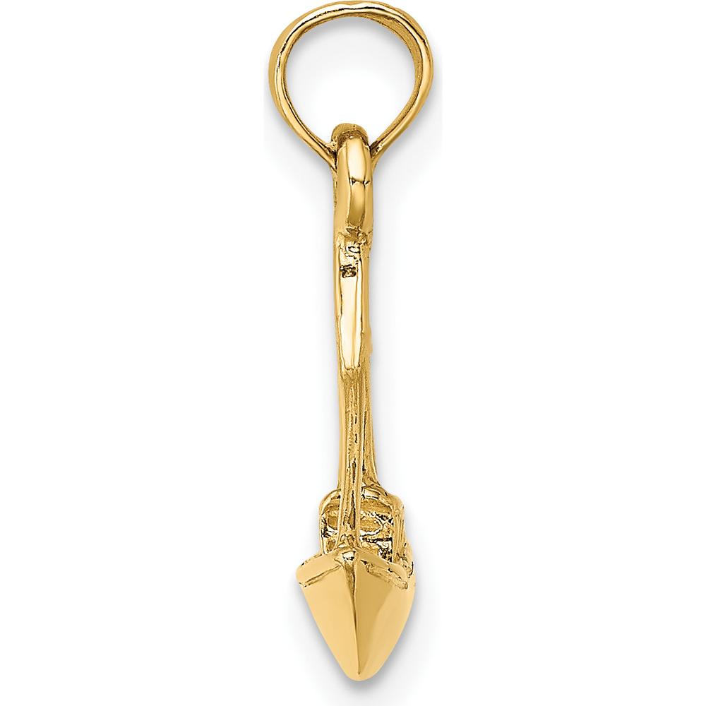 14K Yellow Gold 3D Tug Boat Charm - Nautical Inspired Pendant by Oro Pregiato