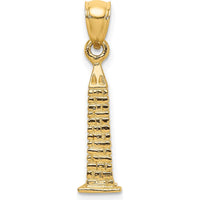 14K Yellow Gold 3D Washington Monument Charm - 18.8mm by Oro Pregiato
