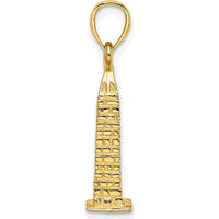14K Yellow Gold 3D Washington Monument Charm - 18.8mm by Oro Pregiato