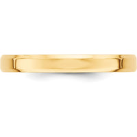 14K Yellow Gold 3mm Beveled Edge Comfort Fit Wedding Band - Size 11.5 by Luciano & Cie